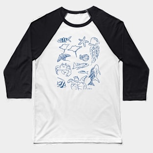 Marine Life Baseball T-Shirt